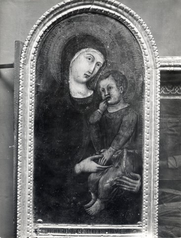 Anonimo — Luca di Tommè - sec. XIV - Madonna con Bambino — insieme